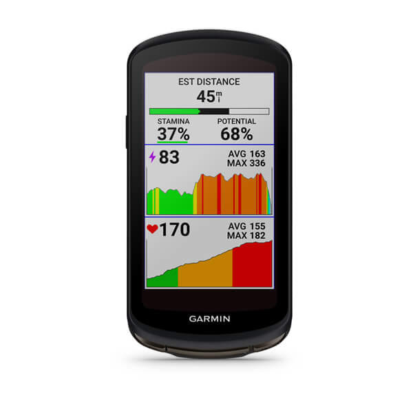A GPS computer for gravel bikes with a large, easy-to-read screen showing turn-by-turn directions and battery life.